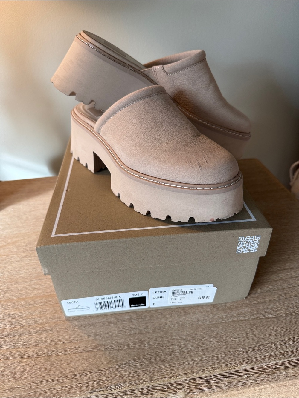 Dolce Vita Leona Platform Clog Mule - Dune